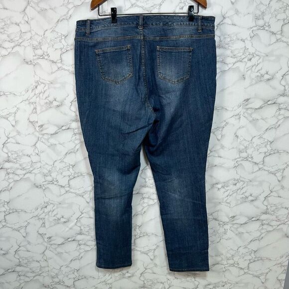 Ashley Stewart Women’s Plus Jeans sz 18 Denim Stretch Distressed #F491 - Picture 8 of 8